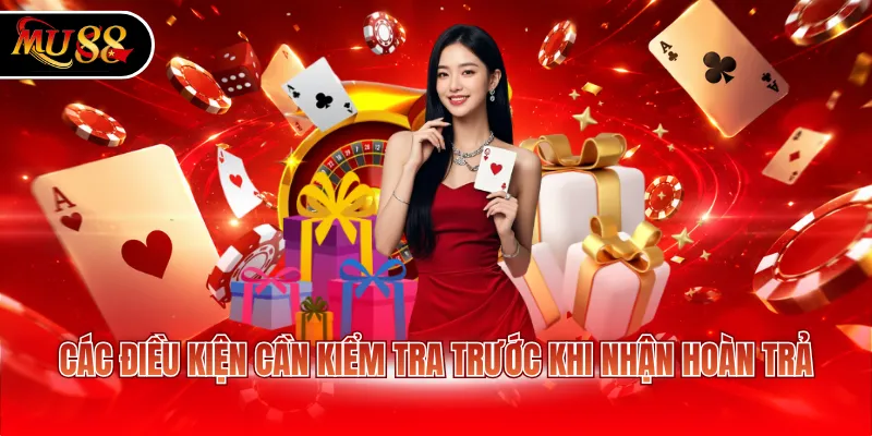 Các điều kiện cần kiểm tra trước khi nhận hoàn trả