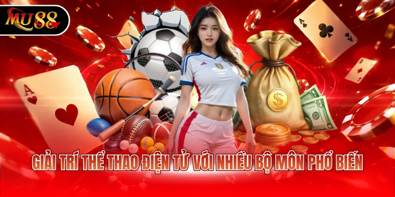 Giải trí thể thao điện tử với nhiều bộ môn phổ biến